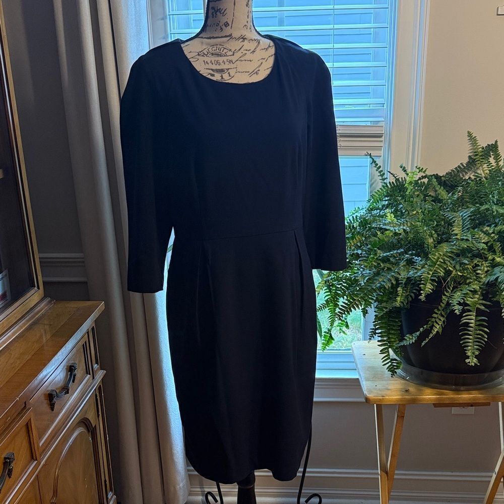 Calvin Klein Navy Long Sleeve Dress